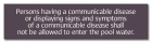 Tennessee Communicable Disease Pool Sign