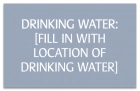 Texas Drinking Water Location Sign