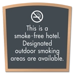 This is a smoke-free hotel...