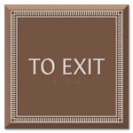 "To Exit" Egress Sign - CA Compliant
