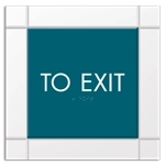 "To Exit" Egress Sign - CA Compliant
