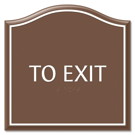 "To Exit" Egress Sign - CA Compliant