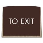 "To Exit" Egress Sign - CA Compliant