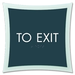 To Exit Egress Sign