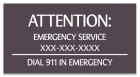 Utah Emergency Pool Sign