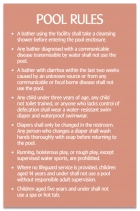 Utah Pool Rules Sign