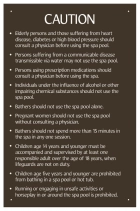 Utah Spa Rules Caution Sign