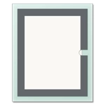 Vertical Message / Evac Holder for 11" x 8.5" Paper