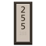 Vertical Room Number Sign