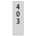 Vertical Room Number Sign