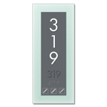 Vertical Room Number Sign w/Symbols