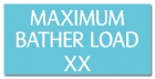 Virginia Maximum Bather Load Sign