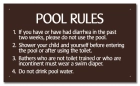 Virginia Pool Rules Sign