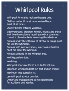 Whirlpool Rules Sign