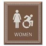 Women Sign w/Female & Dynamic ISA Symbols