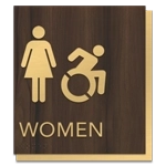 Women Sign w/Female & Dynamic ISA Symbols