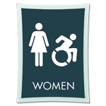 Women Sign w/Female & Dynamic ISA Symbols