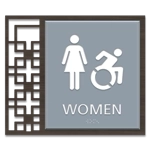 Women Sign w/Female & Dynamic ISA Symbols