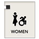 Women Sign w/Female & Dynamic ISA Symbols