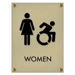 Women Sign w/Female & Dynamic ISA Symbols