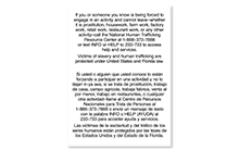 Human Trafficking Signs
