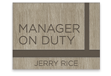 Manager on Duty Signs
