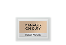 Manager on Duty Signs