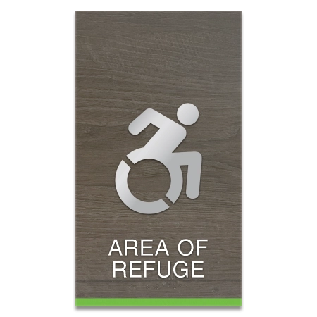 Area of Refuge Sign - Dynamic ISA Symbol