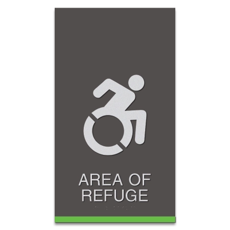 Area of Refuge Sign - Dynamic ISA Symbol