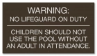 Arkansas No Lifeguard Sign
