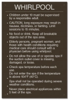 British Columbia Whirlpool Rules Sign