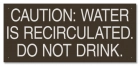 California Recirculated Pool Water Warning Sign