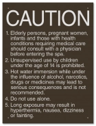 California Spa Rules Sign