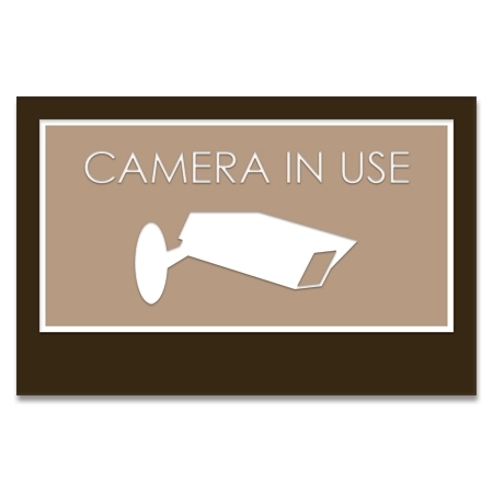 Camera In Use Sign w/Symbol