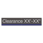 Clearance Sign w/Height Indicator