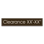 Clearance Sign w/Height Indicator