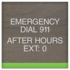 Emergency Dial 911 After Hours Ext: 0