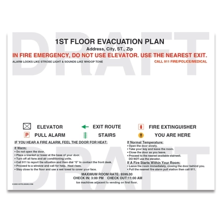 Evacuation Map - New Construction Only