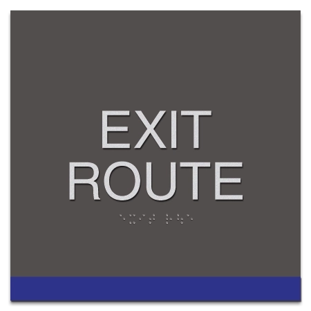Exit Route Egress Sign - CA Compliant
