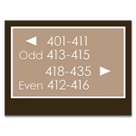 Exterior 4-Line Directional Sign