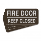 Fire Door - Keep Closed Label - 4 Pack