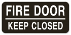 Fire Door - Keep Closed Label - 4 Pack