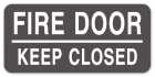 Fire Door - Keep Closed Label - 4 Pack