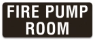 Fire Pump Room Label
