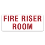 Fire Riser Room Label