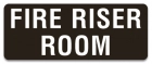 Fire Riser Room Label