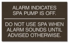 Florida Spa Alarm Rules Sign
