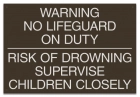 Georgia No Lifeguard On Duty Sign