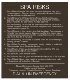 Georgia Spa Risks Sign