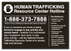 Human Trafficking Notice - Acrylic MaterialNew York Code